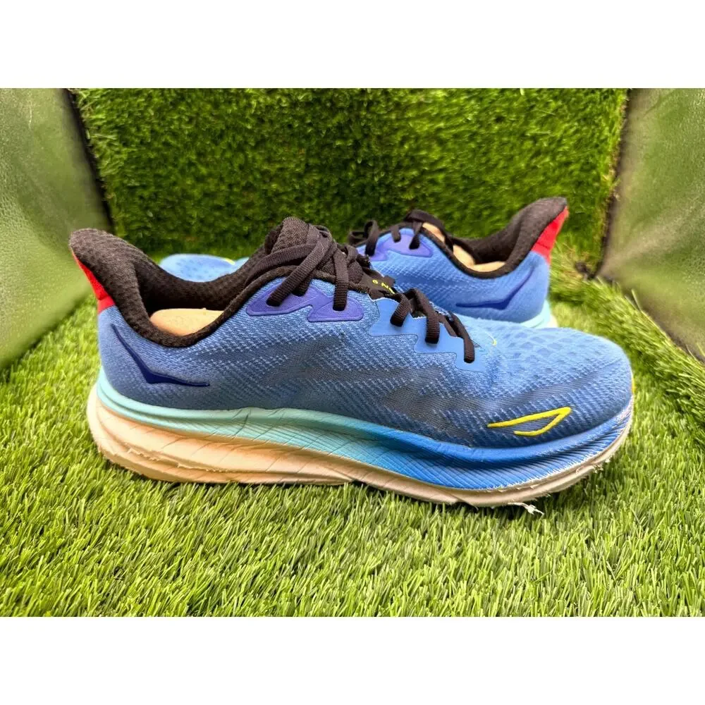 Hoka One One Clifton 9 1127895 VRTL Athletic Sneaker Men's 10D Blue Knit Sports